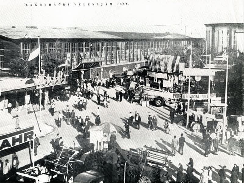 Zagrebački velesajam, Savska cesta (današnji Tehnički muzej), oko 1955. godine